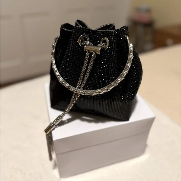 Sondra Roberts New York Lina Drawstring Evening Bag Purse - Picture 4 of 4